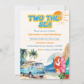 ツーザシーサーフビーチ2nd誕生日招待状 招待状 (正面)