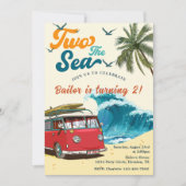 ツーザシーサーフビーチ2nd誕生日 招待状 (正面)