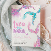 ツーザシーマーメイド誕生日招待状 招待状