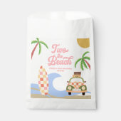 ツーザビーチサーフピンク2nd誕生日パーティー フェイバーバッグ (正面)