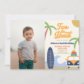 ツーザビーチサーフブルーセカンドバースデーパーティー 招待状 (正面)