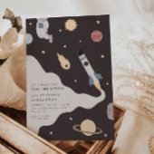 ツーザムーンキッズアウタースペース誕生日 招待状