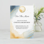 ツーザムーンセカンドバースデーガール招待状 招待状 (スタンド正面)