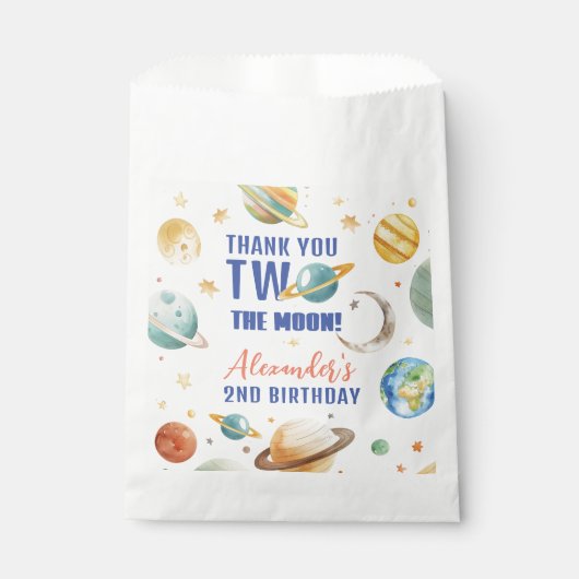ツーザムーンセカンドバースデー宇宙銀河系 フェイバーバッグ (正面)