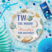ツーザムーンセカンドバースデー宇宙銀河系 ペーパープレート (パーティー)