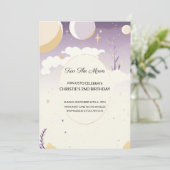 ツーザムーンセカンド誕生日招待状 招待状 (スタンド正面)