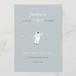 ツーザムーン宇宙パーティー2nd誕生日招待状 招待状