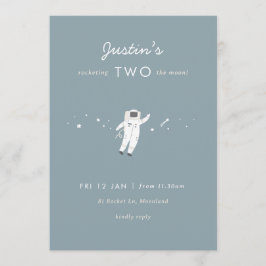 ツーザムーン宇宙パーティー2nd誕生日招待状 招待状