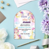 ツーザムーン誕生日招待状 アクリル招待状 (インサイチュ (ウェディング))