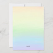 ツーザムーン誕生日招待状 シーズンカード (裏面)