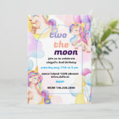 ツーザムーン誕生日招待状 招待状 (スタンド正面)