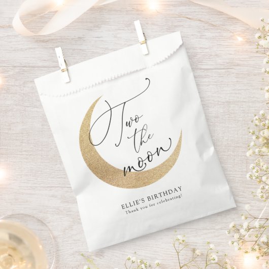 ツーザムーン誕生日 フェイバーバッグ (クリップ留めされた状態)