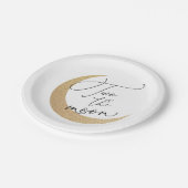 ツーザムーン誕生日 ペーパープレート (アングル)