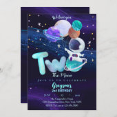 ツーザムーン銀河系宇宙 招待状 (正面/裏面)