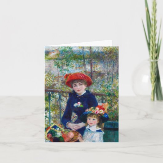 ツーシスターズオンザテラスbyピエール・アウグスルノアール サンキューカード (正面)