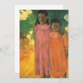 ツーシスターズバイポールゴーギンヴィンテージファインアート (正面/裏面)