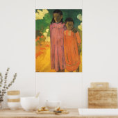 ツーシスターズバイポールゴーギンヴィンテージファインアート ポスター (キッチン)