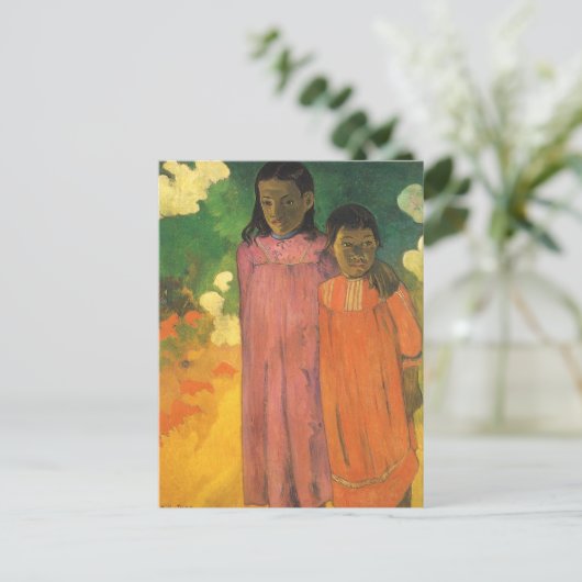 ツーシスターズバイポールゴーギンヴィンテージファインアート ポストカード (スタンド正面)