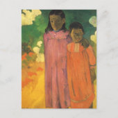ツーシスターズバイポールゴーギンヴィンテージファインアート ポストカード (正面)