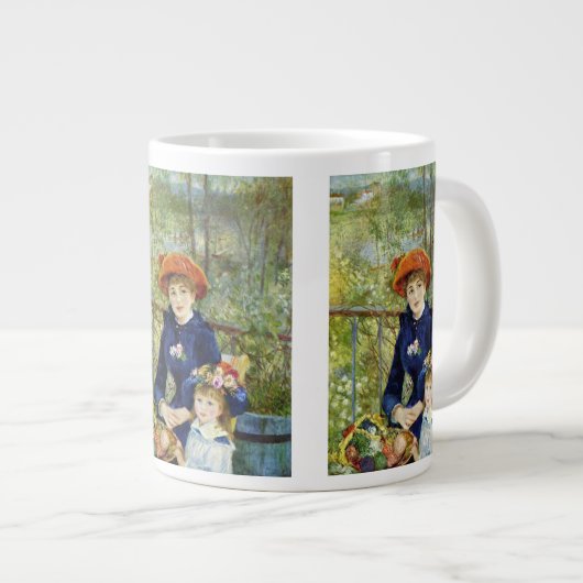 ツーシスターズ(オンザテラス)バイピエールルノアール ジャンボコーヒーマグカップ (正面右)