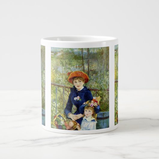 ツーシスターズ（オンザテラス）バイピエールルノアール ジャンボコーヒーマグカップ (正面)