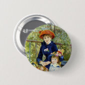 ツーシスターズ(オンザテラス)バイピエールルノアール 缶バッジ (正面&裏面)