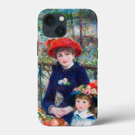 ツーシスターズ(オンザテラス)ピエールオーギュストルノアール Case-Mate iPhoneケース (裏面)