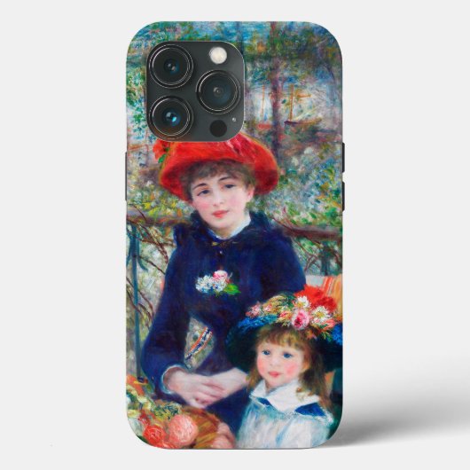 ツーシスターズ（オンザテラス）ピエールオーギュストルノアール Case-Mate iPhoneケース (裏面)