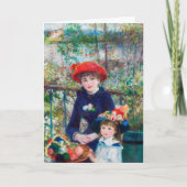 ツーシスターズ – ルノアール印象派絵画の1881 カード (正面)