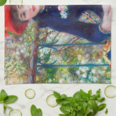 ツーシスターズ – ルノアール印象派絵画の1881 キッチンタオル (折り畳み)