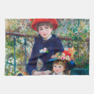 ツーシスターズ – ルノアール印象派絵画の1881 キッチンタオル