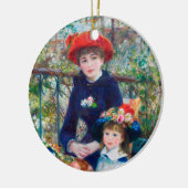 ツーシスターズ – ルノアール印象派絵画の1881 セラミックオーナメント (左)