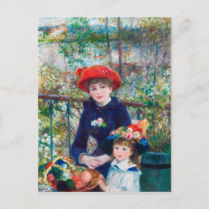 ツーシスターズ – ルノアール印象派絵画の1881 ポストカード