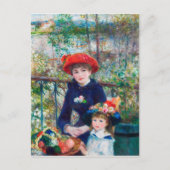 ツーシスターズ – ルノアール印象派絵画の1881 ポストカード (正面)