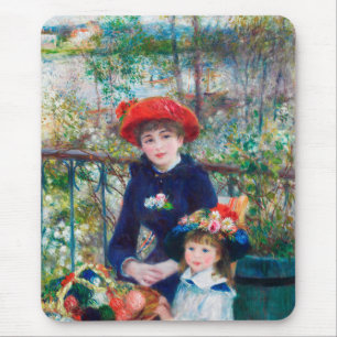 ツーシスターズ – ルノアール印象派絵画の1881 マウスパッド