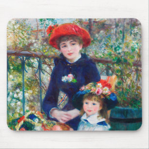 ツーシスターズ – ルノアール印象派絵画の1881 マウスパッド