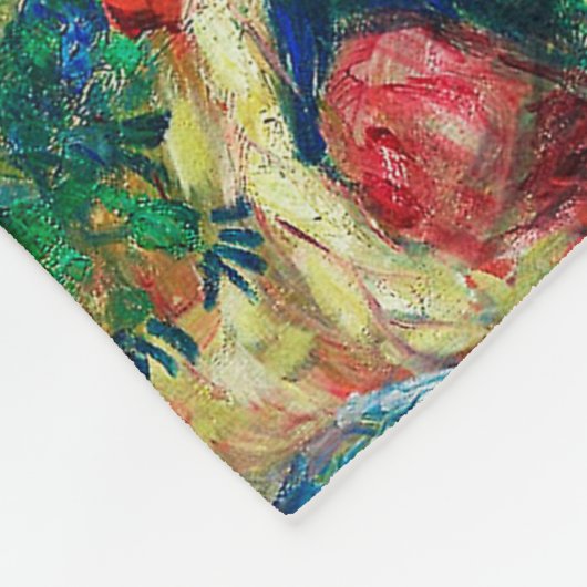 ツーシスターズ – ルノアール印象派絵画の フリースブランケット (角)