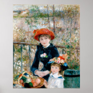 ツーシスターズ – ルノアール印象派絵画の ポスター
