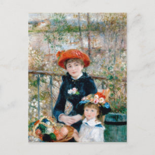 ツーシスターズ – ルノアール印象派絵画の ポストカード