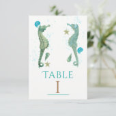 ツーシーオース 水彩 ビーチパーティー テーブルナンバー (スタンド正面)