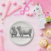 ツーシープア図解入りの、写真付きのート ペーパープレート (パーティー)