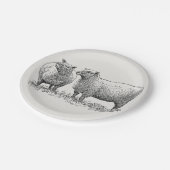 ツーシープア図解入りの、写真付きのート ペーパープレート (アングル)