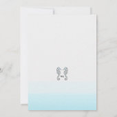 ツーシーホースエレガントビーチ結婚式 招待状 (裏面)