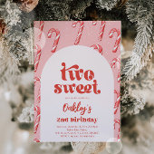 ツースイーツキャンディーケーン誕生日招待状 招待状