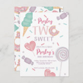 ツースイーツキャンディ招待状 ポストカード (正面/裏面)