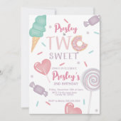 ツースイーツキャンディ招待状 招待状 (正面)