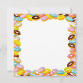 ツースイーツドーナツ第2テーマカラフル誕生日パーティー 招待状 (裏面)