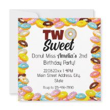 ツースイーツドーナツ第2テーマカラフル誕生日パーティー