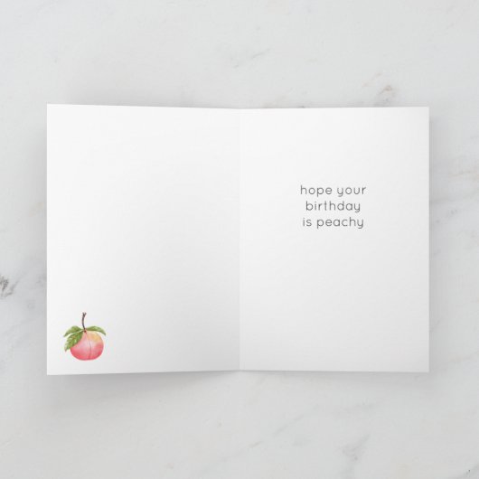ツースイーツピーチハッピーバースデーカード カード (内部)