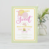 ツースイーツレモン2nd誕生日招待状 招待状 (スタンド正面)